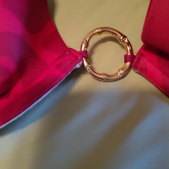 VS Red Bikini w/ gold rings - Picture 2 of 3